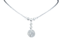 Collier ancien en or gris et diamants 58 Facettes Collier 010
