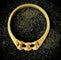 54 Bague trilogie ancienne en or jaune, platine et diamants 58 Facettes Bague 0012