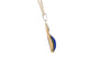 Art déco - Pendentif en or blanc, saphir de synthèse et diamants 58 Facettes B895