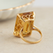 57 Bague en or jaune 18 ct avec citrine 58 Facettes HJ062616