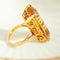 57 Bague en or jaune 18 ct avec citrine 58 Facettes HJ062616