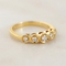 53 Bague cinq diamants en or jaune 750 58 Facettes HJ062631