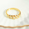 53 Bague cinq diamants en or jaune 750 58 Facettes HJ062631