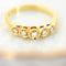 53 Bague cinq diamants en or jaune 750 58 Facettes HJ062631