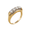 Bague quatre diamants en or jaune 750