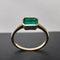53 AITCHES - Bague en or 18K avec émeraude taille à degrés 58 Facettes GBR1072YG