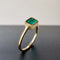 53 AITCHES - Bague en or 18K avec émeraude taille à degrés 58 Facettes GBR1072YG