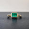 53 AITCHES - Bague en or 18K avec émeraude taille à degrés 58 Facettes GBR1072YG