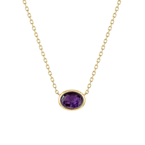 Aitches Love More - Collier en or 18 ct et saphir violet 58 Facettes GPD1014PU