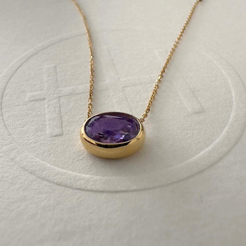 Aitches Love More - Collier en or 18 ct et saphir violet 58 Facettes GPD1014PU