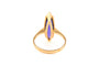 53 Bague contemporaine en or jaune 18 carats et améthyste 58 Facettes B892