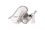 Années 50 - Broche en or blanc 18 carats et diamants 8/8 58 Facettes 23899