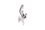 Années 50 - Broche en or blanc 18 carats et diamants 8/8 58 Facettes 23899