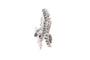 Années 50 - Broche en or blanc 18 carats et diamants 8/8 58 Facettes 23899