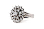 51 Bague années 70 en or blanc et diamants 58 Facettes 23896