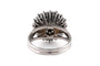 51 Bague années 70 en or blanc et diamants 58 Facettes 23896