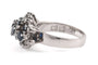 55 Bague années 70 en or blanc 18 carats, saphirs et diamants 58 Facettes 23902