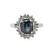 53.5 Bague Pompadour Argent Saphir, Diamant 58 Facettes 5348118CN