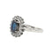 53.5 Bague Pompadour Argent Saphir, Diamant 58 Facettes 5348118CN