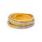 53 Bague en or jaune et or blanc avec diamants 58 Facettes 5414833RV
