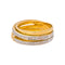53 Bague en or jaune et or blanc avec diamants 58 Facettes 5414833RV