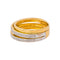 53 Bague en or jaune et or blanc avec diamants 58 Facettes 5414833RV