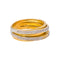 53 Bague en or jaune et or blanc avec diamants 58 Facettes 5414833RV