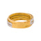 53 Bague en or jaune et or blanc avec diamants 58 Facettes 5414833RV