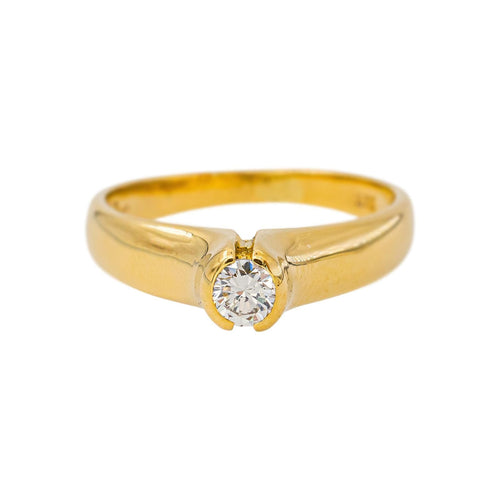 47 Bague solitaire en or jaune et diamant 58 Facettes 5707368CN