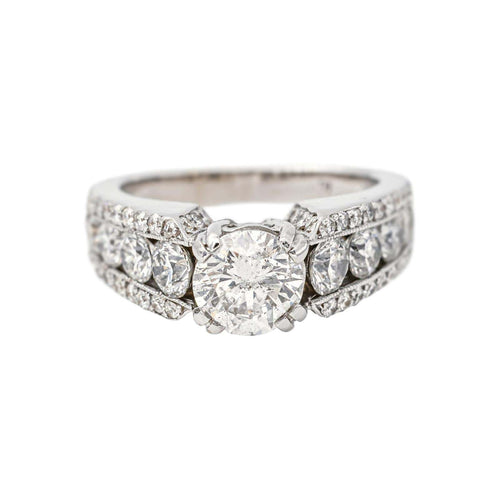 49 Bague solitaire en or blanc et diamants 58 Facettes 5711066RV