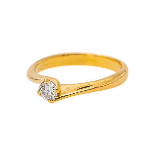 52 Bague solitaire en or jaune et diamant 58 Facettes 5713910CN