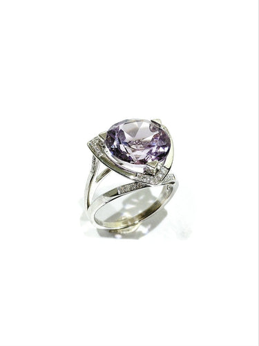 52.5 Mauboussin Mes Couleurs à Toi - Bague en or blanc, améthyste et diamants 58 Facettes 1808778