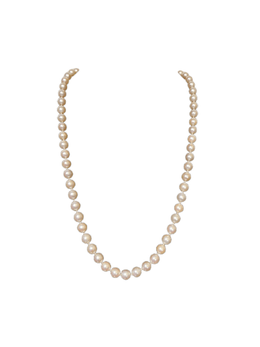 Collier choker en or 18K, perles Akoya et saphirs 58 Facettes 000