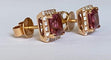 Fred Moes - Boucles d'oreilles en or rose, tourmalines et diamants 58 Facettes earrings