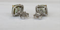 Boucles d'oreilles en or blanc 18 carats, tourmalines et diamants 58 Facettes earrings
