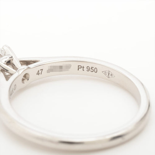 47 Cartier 1895 - Bague solitaire en platine et diamant 58 Facettes Cartier