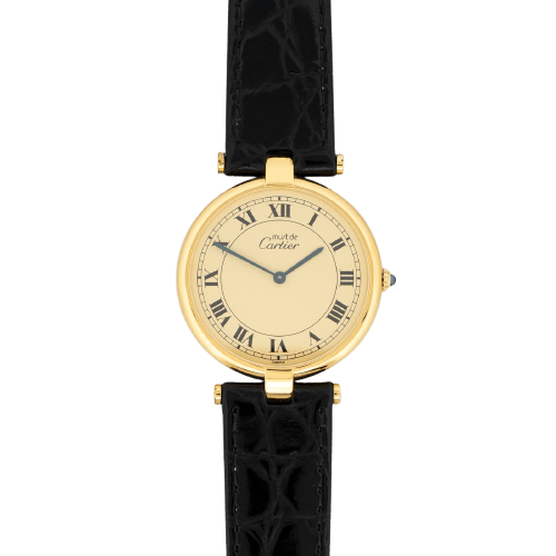 Cartier Must Vendôme - Montre LM en vermeil cadran romain citron