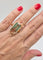 54 Bague tourmaline « melon d'eau » en or jaune et diamants 58 Facettes 323/791