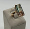 54 Bague tourmaline « melon d'eau » en or jaune et diamants 58 Facettes 323/791