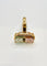 54 Bague tourmaline « melon d'eau » en or jaune et diamants 58 Facettes 323/791