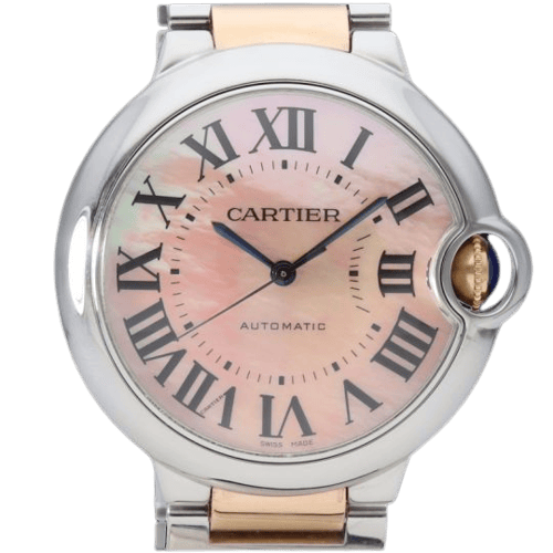Cartier Ballon Bleu - Montre 36 mm en or rose et acier 58 Facettes MT47805
