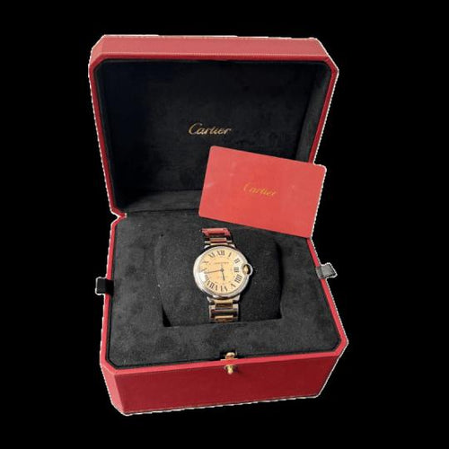 Cartier Ballon Bleu - Montre 36 mm en or rose et acier 58 Facettes MT47805