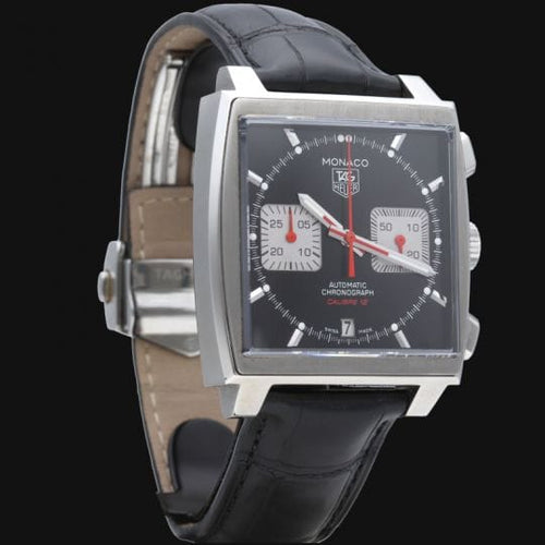 TAG Heuer Monaco - Montre chronographe Calibre 12 en acier 58 Facettes MT47420