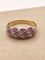 57 Bague pavée rubis et diamants en or 18 ct 58 Facettes CV-109