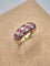 57 Bague pavée rubis et diamants en or 18 ct 58 Facettes CV-109