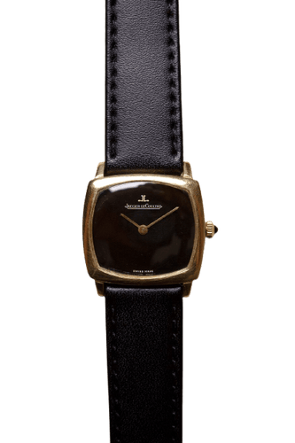 Jaeger-LeCoultre Coussin - Montre en or jaune 18K cadran noir 58 Facettes MONTRE-018