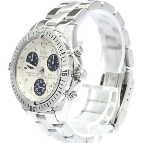 Breitling Colt - Montre chronographe quartz en acier inoxydable 58 Facettes ona85a97pt