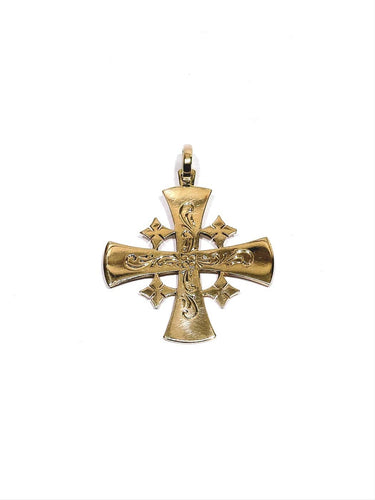 Croix de Jérusalem - Pendentif en or rose 18 carats 58 Facettes 1809874