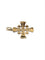 Croix de Jérusalem - Pendentif en or rose 18 carats 58 Facettes 1809874