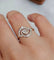 52 Belle Époque - Bague tourbillon en or jaune, platine et diamants 58 Facettes 753